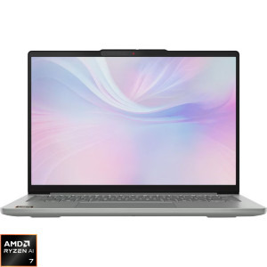 Laptop Lenovo 14 IdeaPad Slim 5 14AKP10, WUXGA OLED, Procesor AMD Ryzen™ Al 7 350 (16M Cache, up to 5.00 GHz), 32GB DDR5, 1TB SSD, AMD Radeon 860M, No OS, Luna Grey
