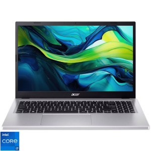 Acer 15.6'' Aspire Go 15 AG15-71P, FHD IPS, Procesor Intel® Core™ i7-13620H (24M Cache, up to 4.90 GHz), 16GB DDR5, 1TB SSD, Intel UHD, No OS, Pure Silver