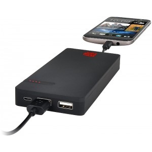 Tt eSPORTS by Thermaltake Battle Dragon, 10000mAh, 2x USB, 2A, Black