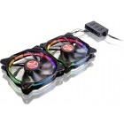 Raijintek AURA 12 RGB LED with Controller , 2 Pack