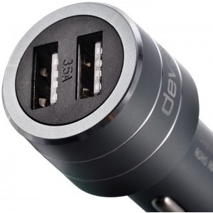 Devia Auto, Devia Battle, 2x USB, 3.5A, Universal, Gri