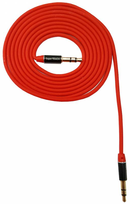 Cablu audio Super Touch Jack 3.5 mm Male - Jack 3.5 mm Male, 1.5 m, rosu