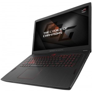 ASUS Gaming 17.3'' ROG Strix GL702ZC, FHD IPS, Procesor AMD Ryzen 7 1700 (3.0 GHz, up to 3.7 GHz, 16MB), 16GB DDR4, 1TB, Radeon RX 580 4GB, Win 10 Home, Black Metal