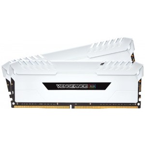 Corsair Vengeance White RGB LED 128GB DDR4 3000MHz CL16 Quad Channel Kit