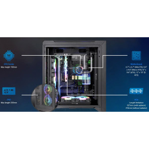 Thermaltake CTE C700 TG ARGB Black