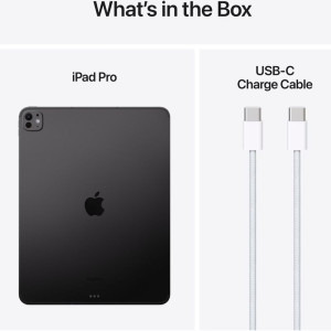 Apple iPad Pro (M4) 11-inch 2TB Wi-Fi + 5G Space Black, Standard glass