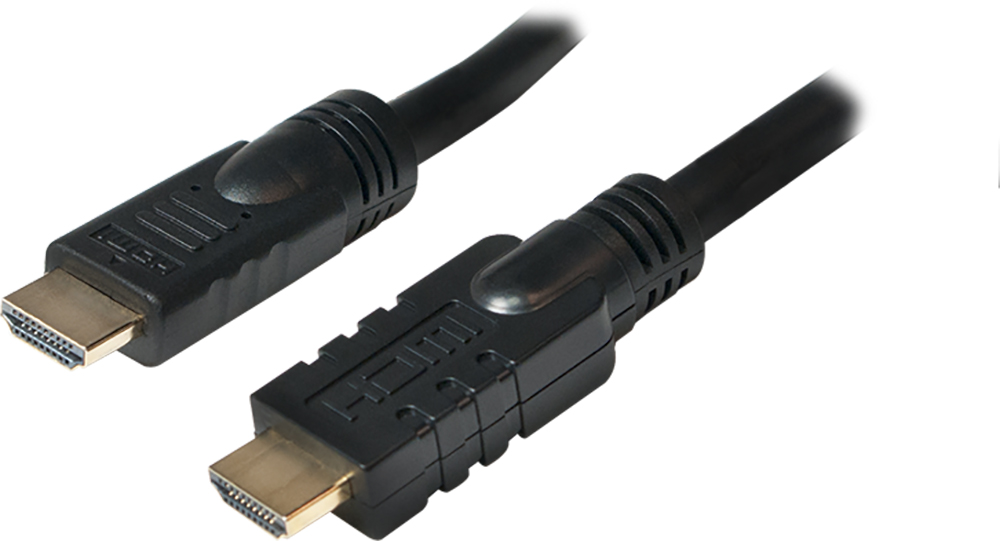 Cablu video Logilink HDMI Male - HDMI Male, v1.4, 20m, Ethernet, Activ, negru