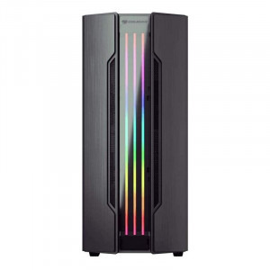 Gaming Black Scorpion, Intel i5 9400F 2.9GHz Coffee Lake, 16GB DDR4, 1TB HDD + 256GB SSD, GTX 1660 Ti 6GB GDDR6, Iluminare RGB, Windows 10 Home preinstalat (Game Ready)
