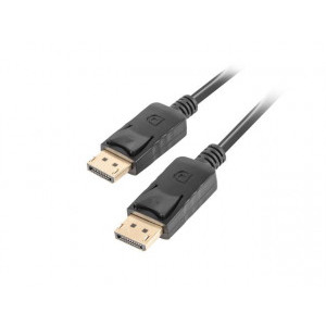 Cablu video Lanberg DisplayPort Male - DisplayPort Male, v1.2, 1m, negru