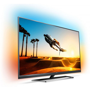 Philips Smart TV Android 49PUS7502/12 Seria PUS7502/12 123cm negru 4K UHD Ambilight cu 3 laturi