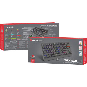 Genesis THOR 230 TKL Black Wireless Outemu Red Switch Mecanica