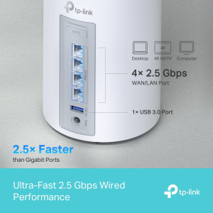 TP-LINK 2.5Gigabit DECO BE65 Tri-Band WiFi 7 3buc