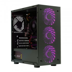 Gaming Raven, AMD Ryzen 5 2400G 3.6GHz, 8 thread-uri, 8GB DDR4, 275GB SSD, AMD Radeon™ Vega 11