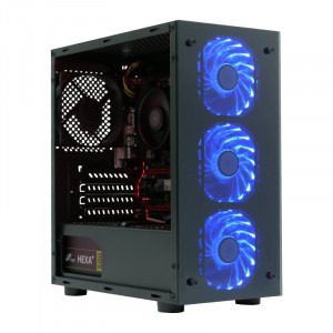 Gaming Raven, AMD Ryzen 5 2400G 3.6GHz, 8 thread-uri, 8GB DDR4, 275GB SSD, AMD Radeon™ Vega 11