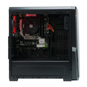 Gaming Raven v2, AMD Ryzen 5 2400G 3.6GHz, 8 thread-uri, 8GB DDR4, 256GB SSD, AMD Radeon™ Vega 11