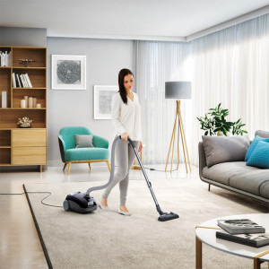 Electrolux EEG42EB, cu sac, 650W, 3L, Negru