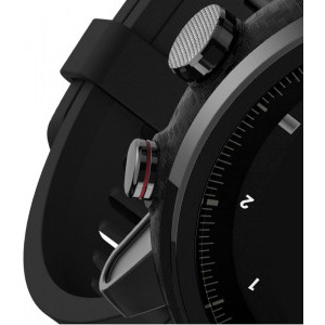 Xiaomi Amazfit Stratos, negru, curea silicon, negru, Wi-Fi, Bluetooth, GPS, rezistent la apa, senzor HR, perfect pentru fitness