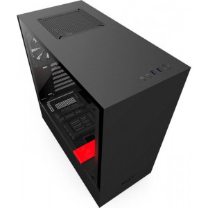 NZXT H500 Matte Black/Red