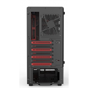 Phanteks Eclipse P300 Tempered Glass Black/Red