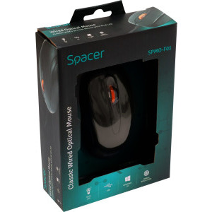 Spacer SPMO-F01, Wired, Black