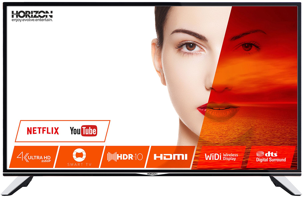 Televizor LED Horizon Smart TV 55HL7530U Seria HL7530U 140cm negru 4K UHD HDR