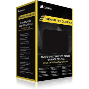 Corsair Premium Individually Sleeved PSU Cable Kit Pro Package, Type 4 (Generation 3) - White