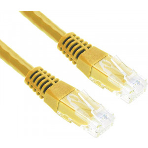 Cablu retea Spacer CAT5e Patch Cable UTP 0.5m yellow