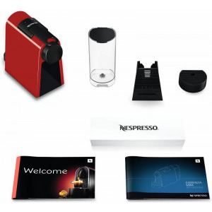 Nespresso by De'Longhi Essenza Mini Ruby Red, 1260W, 19 bar, 0.6L, 1450W, 0.9L, Rosu