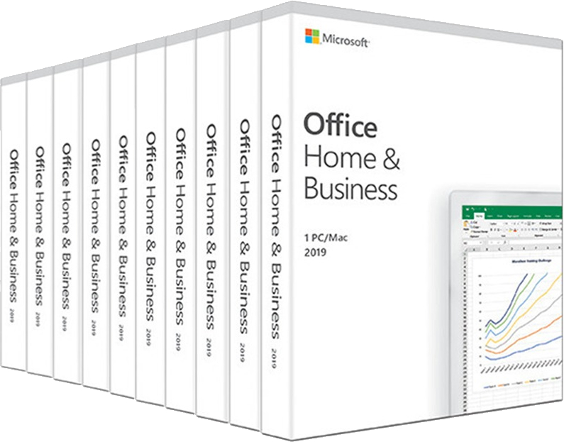 Aplicatie Microsoft Pachet special Microsoft Office Home and Business 2019- 10 licente Retail