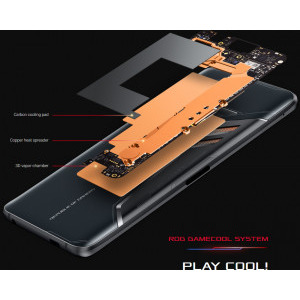 ASUS ROG Phone, 90Hz Full HD+, Gorilla Glass, Snapdragon 2.96GHz, 128GB UFS 2.1, 8GB RAM DDR4, Dual SIM, 4G, 3-Camere: 12 mpx + 8 mpx + 8 mpx, Sony flagship IMX363, Baterie 4000 mAh, Quick Charge 4.0, Racire 3D Vapor-Cham