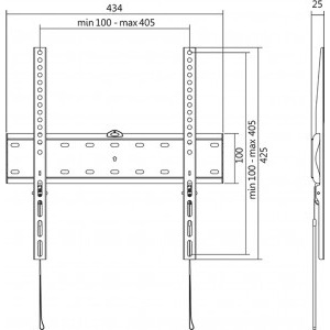 Logilink BP0013, 32 - 55 inch, negru
