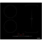 Plita incorporabila Heinner HBHI-M4ZB1FXTC, Inductie, 4 zone de gatit, Touch control, Flex Zone, Boost, 60 cm, Negru