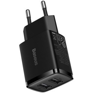Baseus CCXJ010201, 2x USB, Black