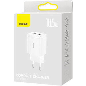 Baseus CCXJ010202, 2x USB, White