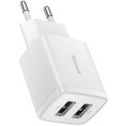 Incarcator retea Baseus CCXJ010202, 2x USB, White