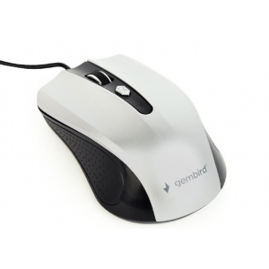 Mouse Gembird MUS-4B-01 Black-Silver