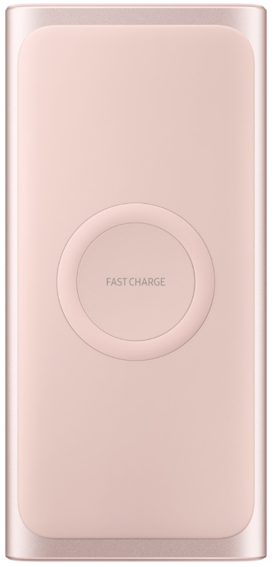 Baterie externa Samsung EB-U1200, 10000 mAh, 1x USB, 1x USB-C, Wireless Qi, Quick Charge 2.0, Pink