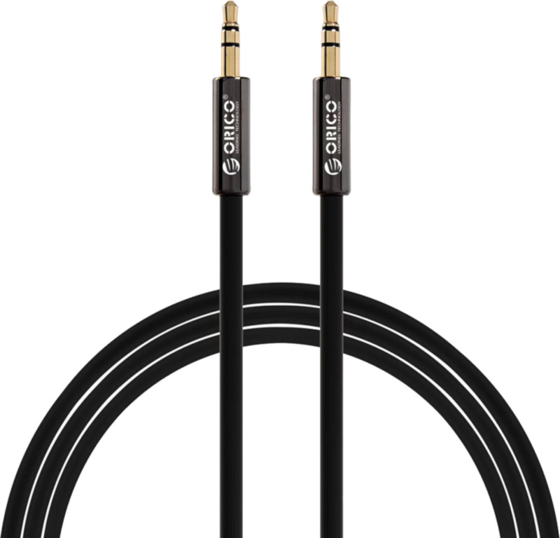 Cablu audio Orico Jack 3.5 mm Male - Jack 3.5 mm Male, 1m, negru
