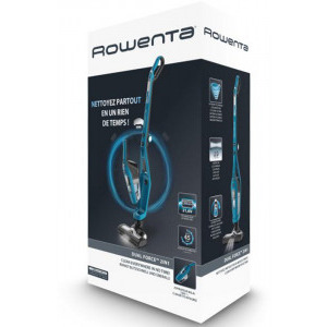 Rowenta 2 in 1 Dual Force Cyclonic RH6751WO, vertical, 0.6L, Albastru-Negru