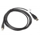 Cablu periferice Lanberg USB 2.0 Male tip A - USB 2.0 Male tip B, 3m, negru