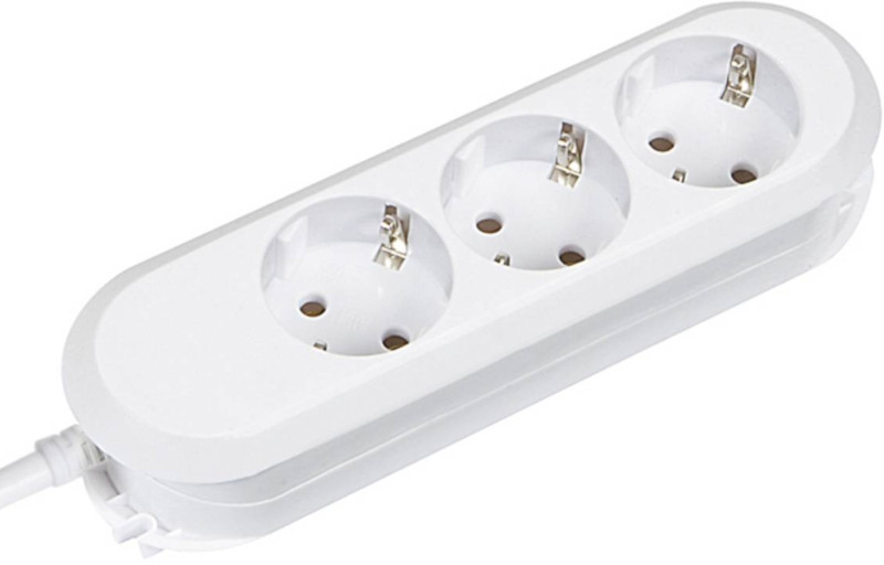 Priza/prelungitor Bachmann SMART 3x Schuko, 1.5m, White