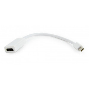 Gembird 1x Mini DisplayPort Male - 1x HDMI Female, alb