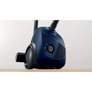 Bosch cu sac BGBS2BU1T Seria 2, 850W, filtru igienic, 3.5 L, 80dB, Consum anual de energie 40 kWh/an, Albastru