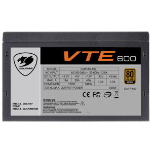 Cougar VTE BS-600, 80+ Bronze, 600W