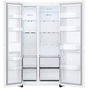 LG GSBC40SWPE, 664 L, Clasa E, No Frost, Smart Inventer, LinearCooling, Smart Diagnosis, Control electronic, 179 cm, Alb