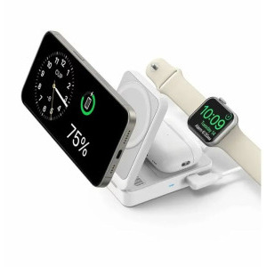 Anker 3-in-1 MagGo, Wireless Charger pentru dispozitivele Apple, White