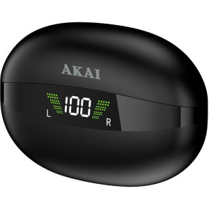 Akai In-Ear, BTE-J350, TWS Black