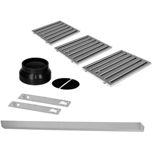 Turbionaire integrata TCK90WPS, Putere de absorbtie 800 m3/h, Clasa A++, Iluminare LED, Filtre Baffle, Colector de grasimi, 90 cm, Inox