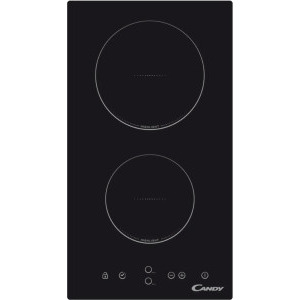 Plita incorporabila Candy CDH30, Vitroceramica, 2 zone de gatit, Control touch, Timer, Negru