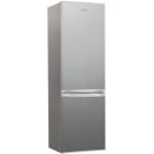 Combina frigorifica Candy CCG1S 518EX, 252 L, Super Freezing, Rafturi sticla, Usi reversibile, Clasa E, 180 cm, Inox